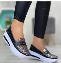 Charger l'image dans la galerie, Baskets à semelle compensée pour femmes