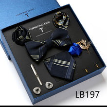 Charger l&#39;image dans la galerie, Ensemble de cravates en soie pour homme avec emballage de Luxe  , 8 pièces
